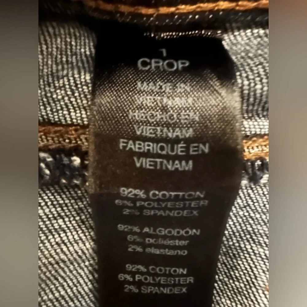 Chico’s So Slimming Girlfriend Crop Jeans Size 1 - Picture 4 of 4